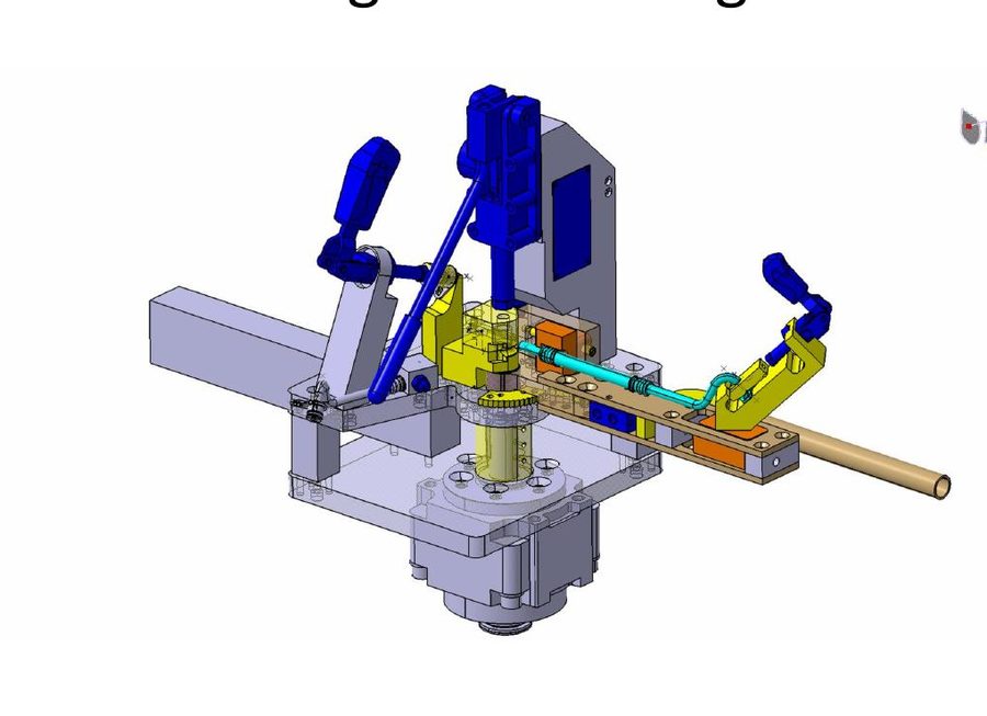 3D-Modell einer Biegevorrichtung